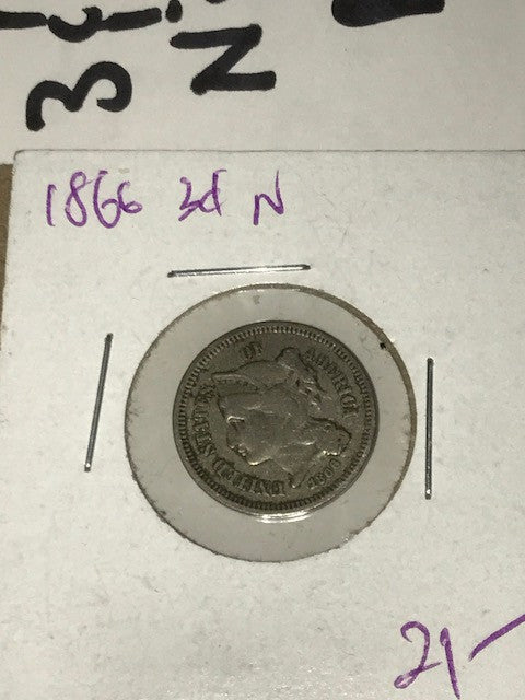 Three Cent Piece 1860's