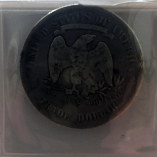 Trade Dollar - 1877 S Fine Silver Dollar - San Francisco - reverse