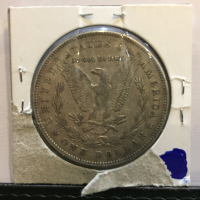 * MORGAN SILVER DOLLAR 1878 7TF - EF