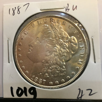 Morgan Dollar 1887 brilliant uncirculated Philadelphia