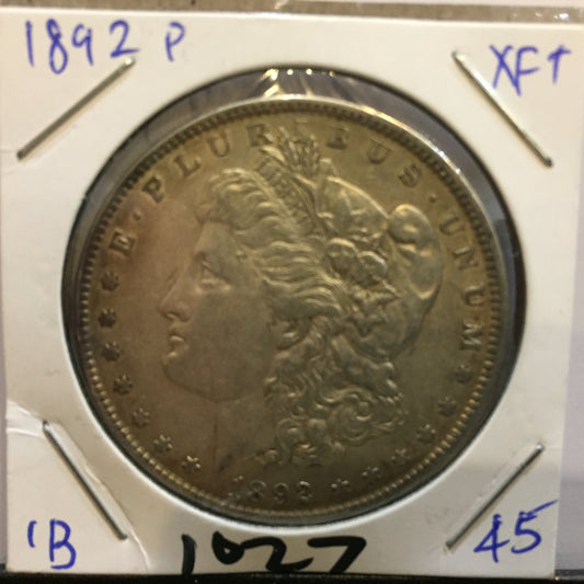 Morgan Dollar 1892 Extra Fine EF