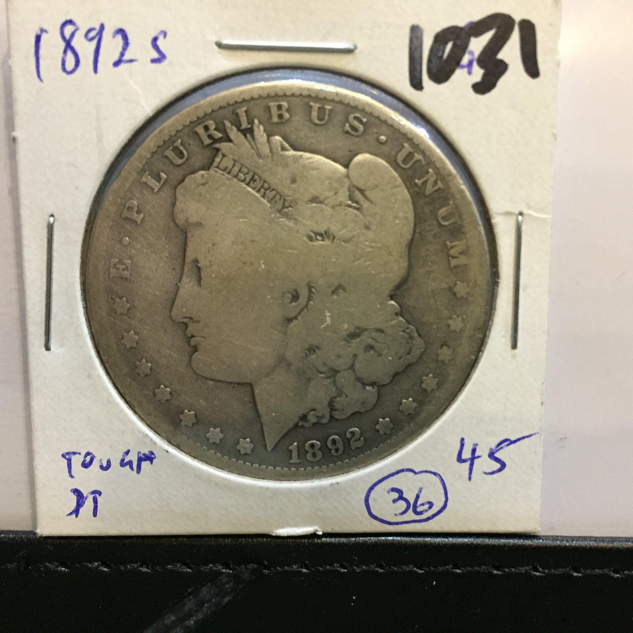 Morgan Dollar 1892 S San Francisco VG Very Good