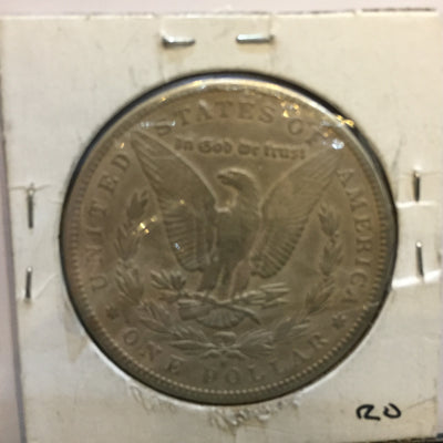 Morgan Dollar 1894 S San Francisco Fine + Silver Dollar - reverse