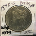 Morgan Dollar 1898 S San Francisco VF Very Fine Silver Dollar