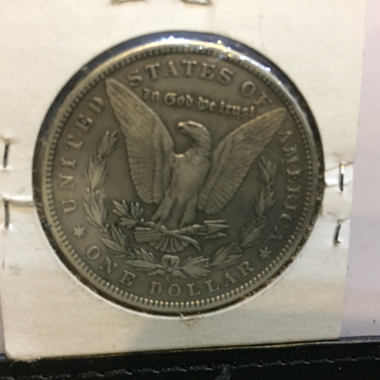 Morgan Dollar 1898 S San Francisco VF Very Fine Silver Dollar - reverse