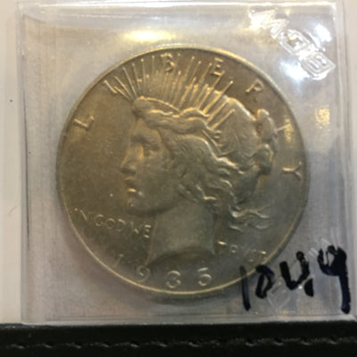 Peace Silver Dollar 1936 S - 3 Rays variety - AU Almost uncirculated - San Francisco