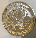 Foxwoods Casino 1993 Silver .999 Token 3/4 OZ. Wildlife Series - Mustangs - reverse
