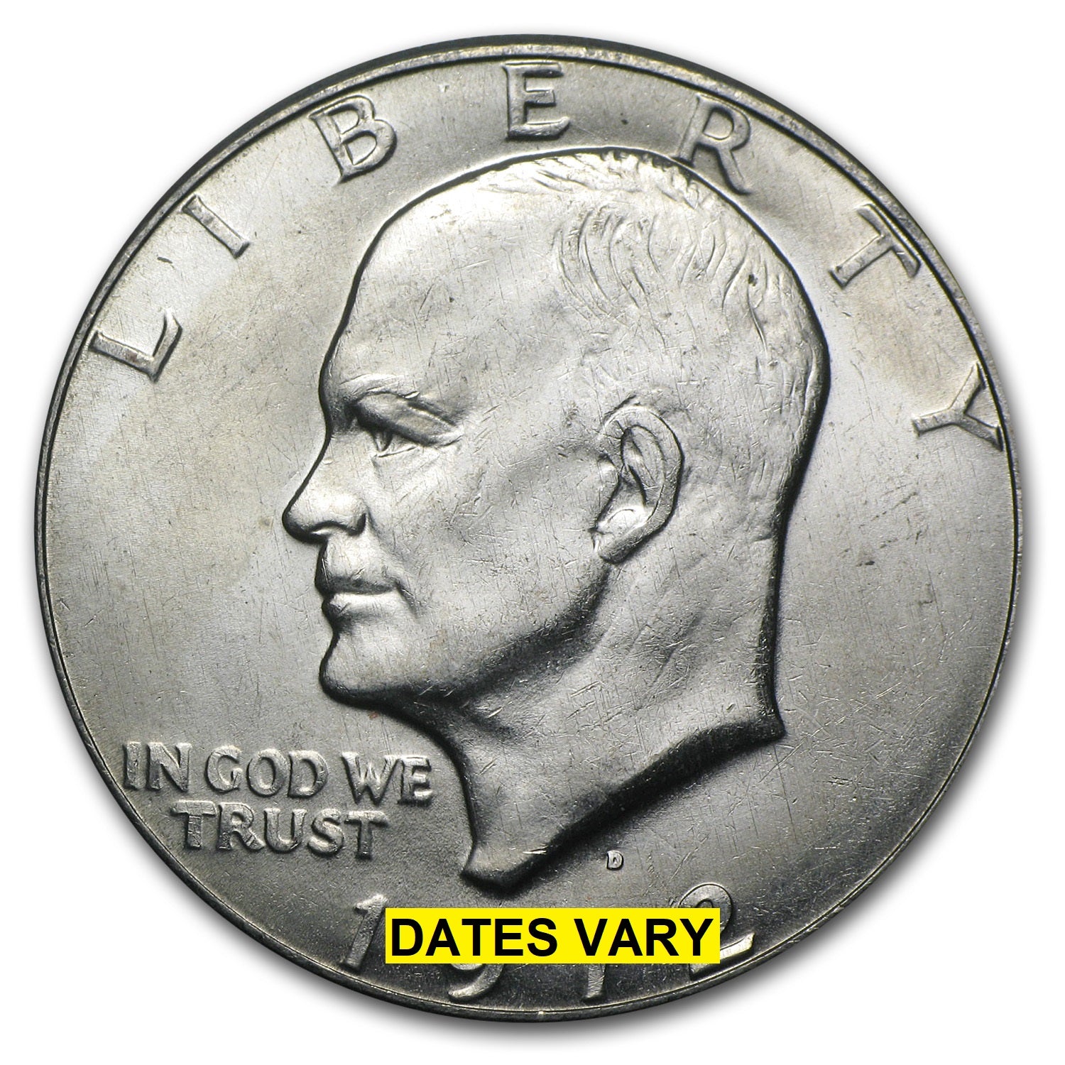 * Eisenhower "Ike" Cupronickel Uncirculated Dollar. RANDOM Dates